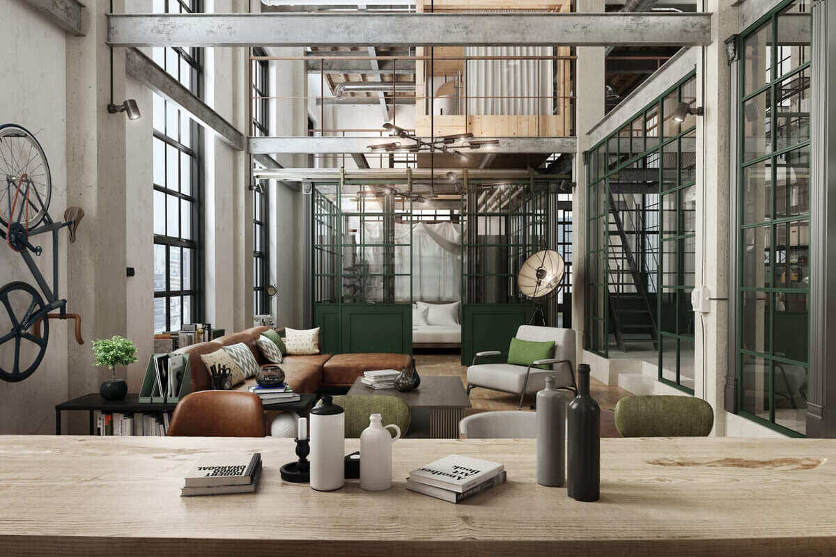 Decoración de estilo industrial